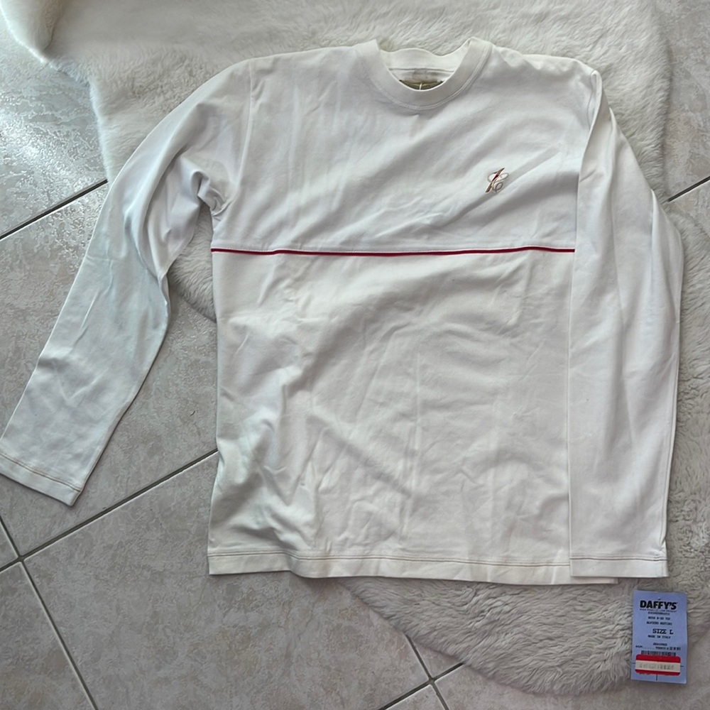 Alviero Martini 1A Boys Large NWT Long Sleeve Shirt White